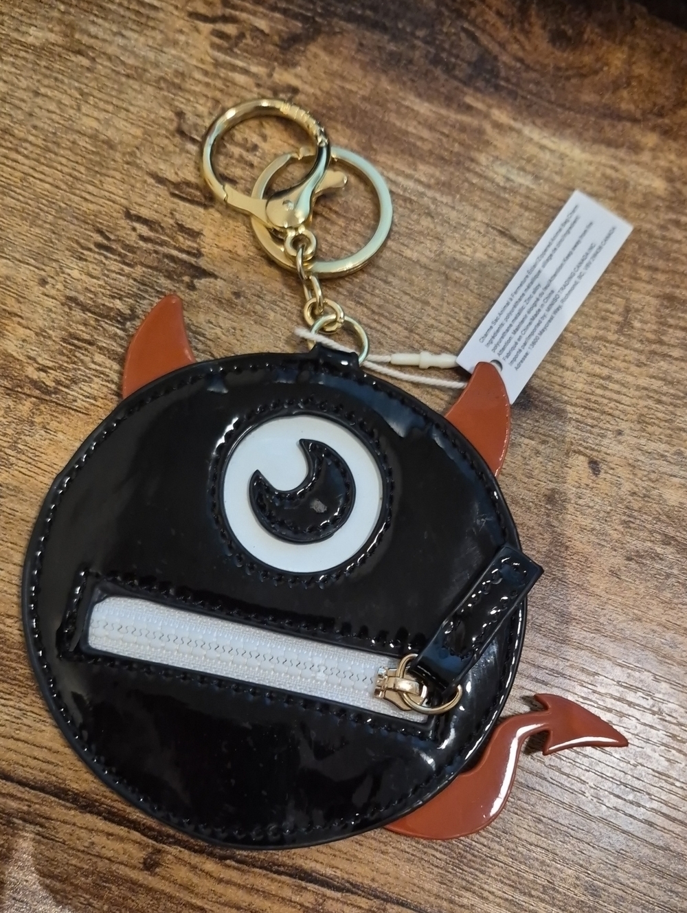 😈 Devil Monster Keychain Coin Pouch - Black 🎃👻